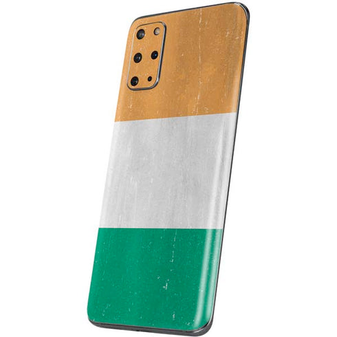Ivory Coast Flag Distressed Galaxy S20 Plus Skin